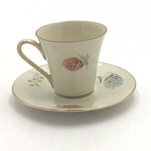 Vintage Zeh Scherzer Bavaria Germany Tea Cup and Saucer